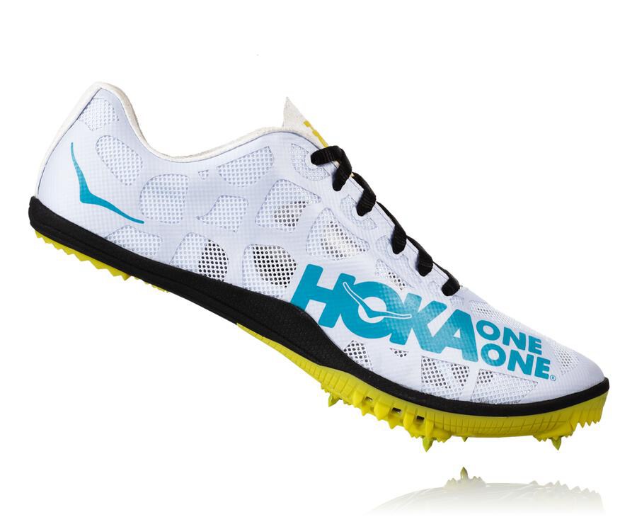 Zapatillas Atletismo Hoka One One Hombre - Rocket X - Blancas/Azules - SXR850726